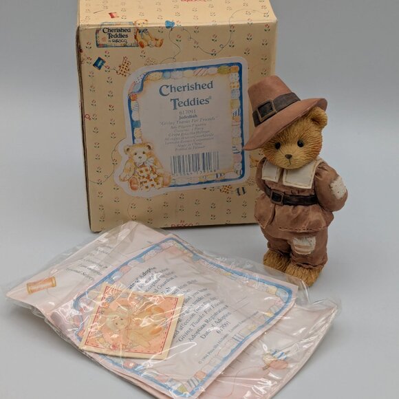 Cherished Teddies Jedediah "Giving Thanks for Friends" 1994 (617091) - Picture 4 of 11